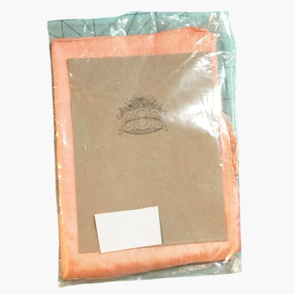 Peach Scarf Fringe lightweight Women Hand Spun Cotton - Picture 5 of 7